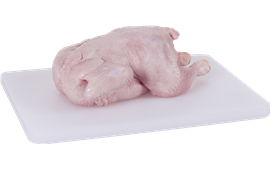 Canal de pollo entero fresco