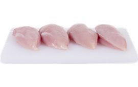 Filete de pechuga de pollo fresca